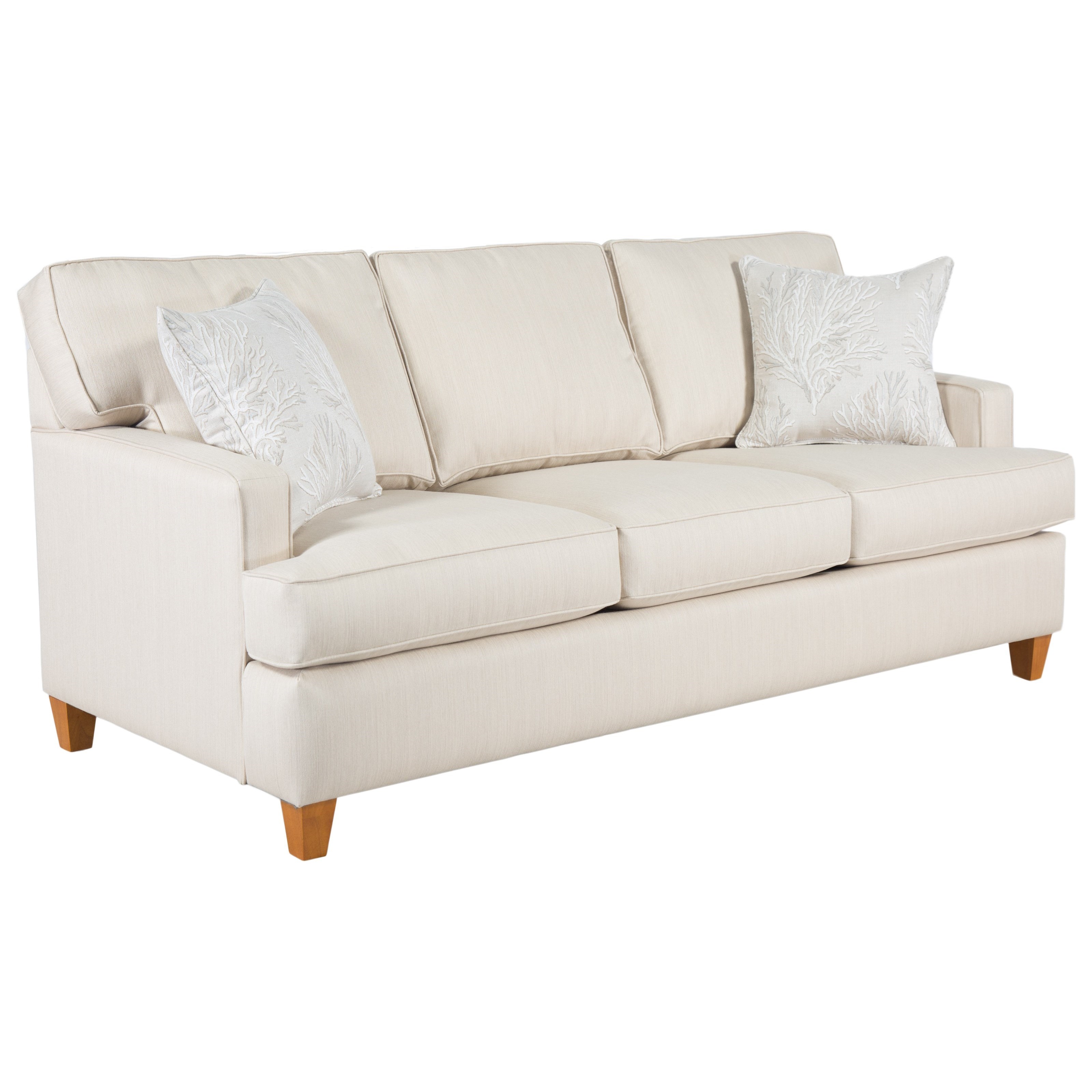 Capris Furniture 162 Q162 Contemporary SmallScale Sleeper Sofa Baer